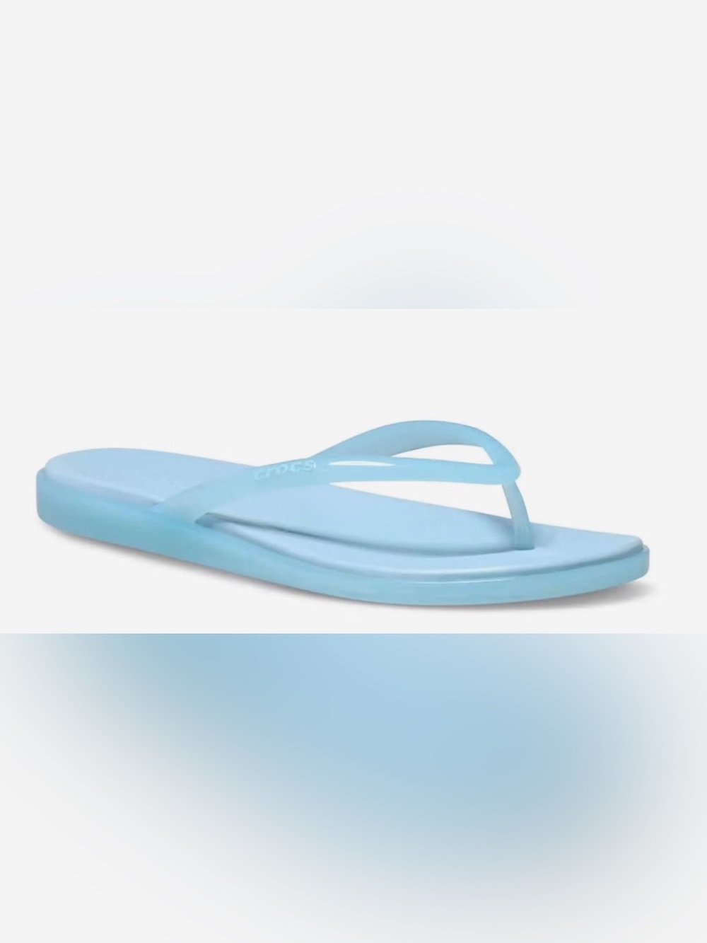 CROCS Women's Sky Blue Miami Flip Flops